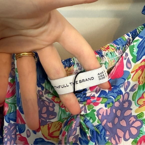 aithfull the Brand | Colorful Floral Mathilde Midi Dress Size 4 - Picture 7 of 13